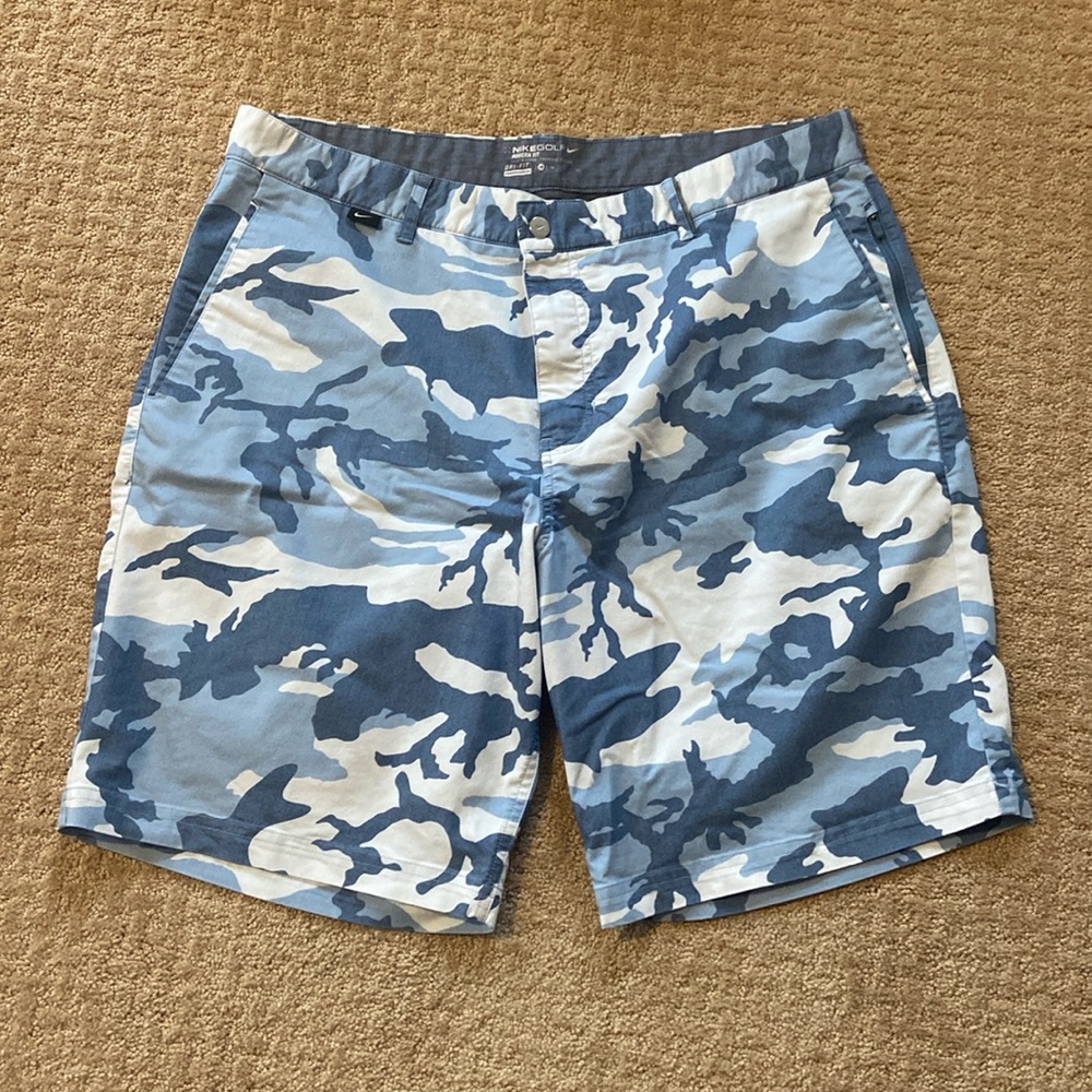 Nike Men's Blue Camo Casual Shorts